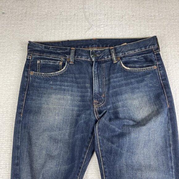 Denim & Supply Ralph Lauren Jeans Blue Distressed Slim Cut Off 34x**30** Read** - Picture 6 of 16